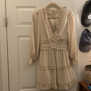 Cream/Beige mini dress